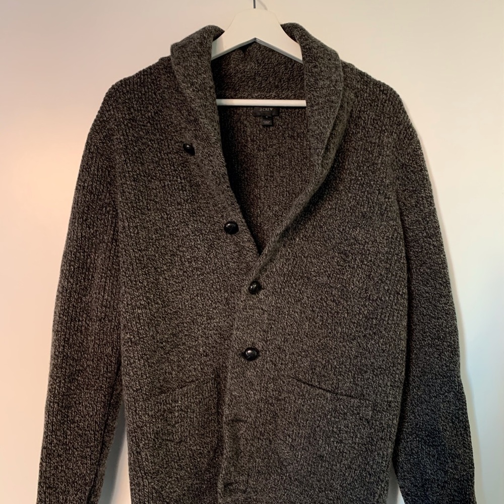 J.Crew Marled Lambswool Cardigan